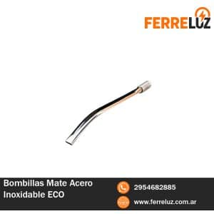 Bombillas Mate Acero Inoxidable Plateado