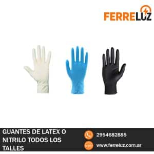 Guantes De Latex o nitrilo X 100 Unidades
