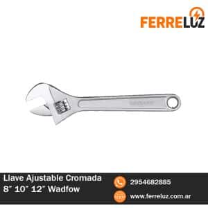 Llave Ajustable Cromada 8 10 12 Wadfow WAW1110 WAW1108 WAW1112