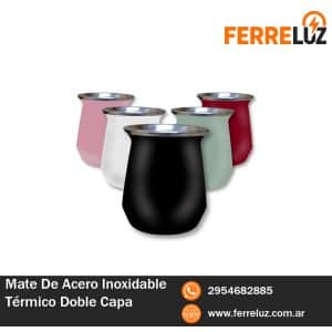 Mate De Acero Inoxidable Térmico Doble Capa