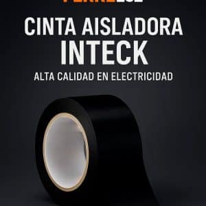 Cinta Aisladora inteck Negra Rollo 10mts