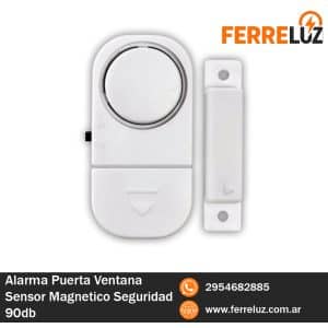 Alarma Puerta Ventana Sensor Magnetico Seguridad 90db