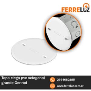 Tapa octagonal ciega para atornillar Genrod